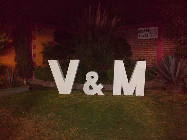 Mis letras gigantes v&m - 1