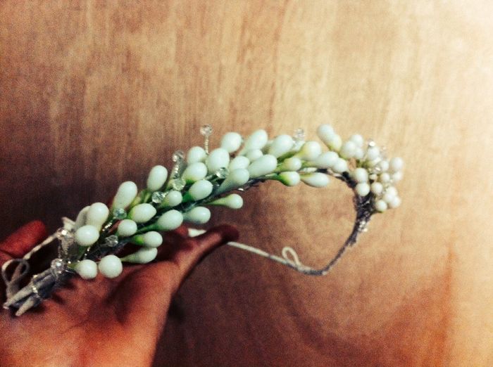 Tiara de Azahares en proceso