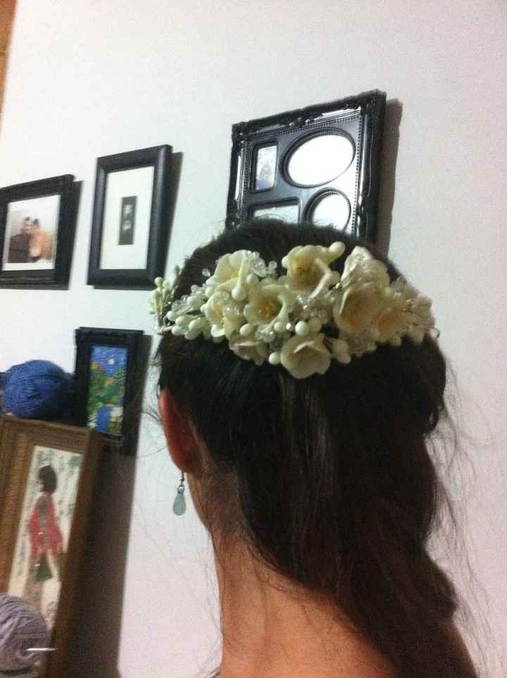 Mi tiara en proceso