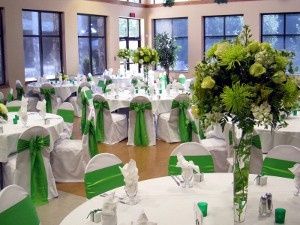 decoración verde esmeralda