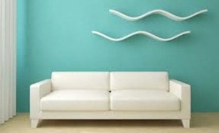 sala en azul turqueza