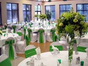 decoración verde esmeralda