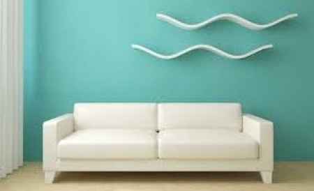 sala en azul turqueza