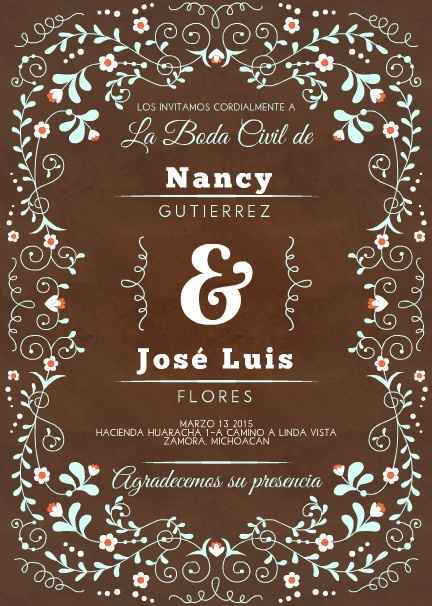 Invitación boda civil (DIY)