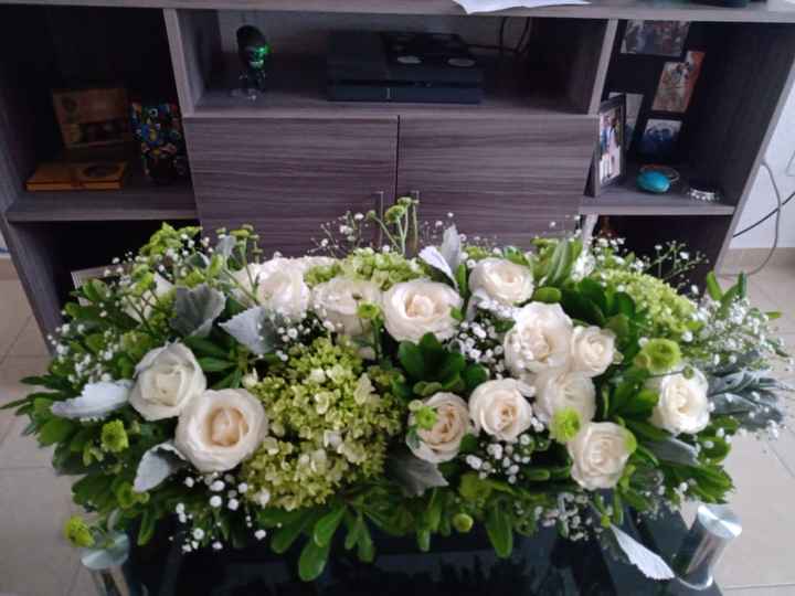 Muestra de centros de mesa para nuestra boda