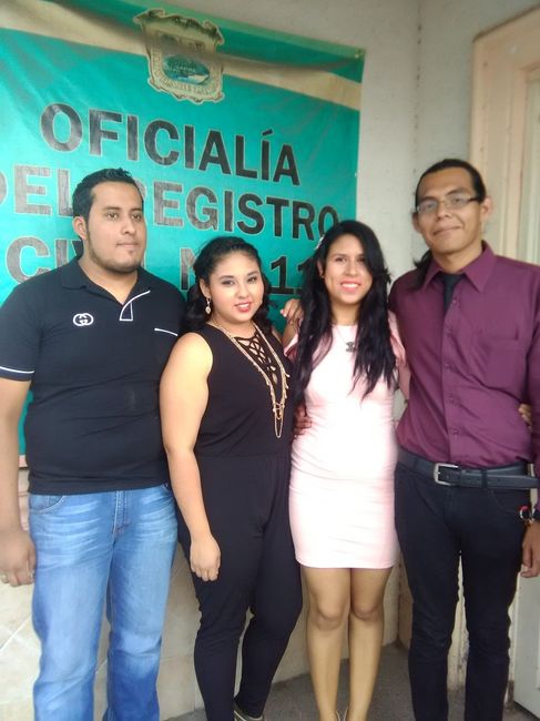 mis testigos fueron mis 2 primos :D