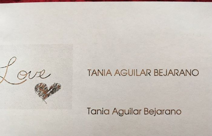 Como aplicar papel foil para invitaciones, letreritos, etc. - 2