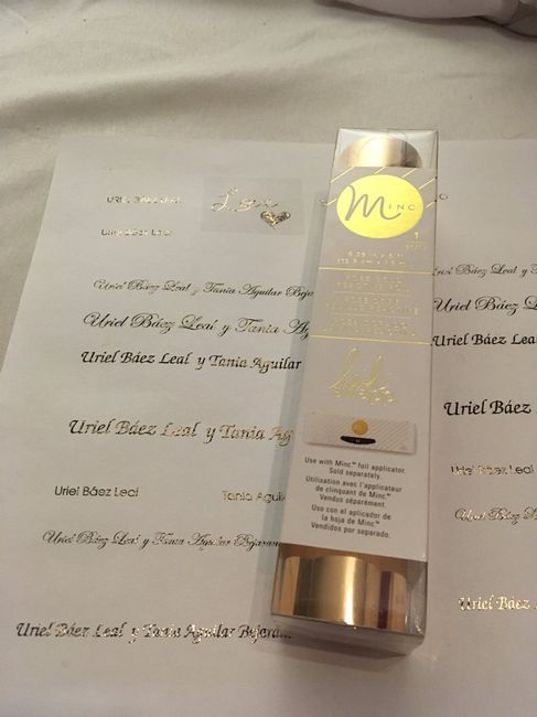 Como aplicar papel foil para invitaciones, letreritos, etc. - 1
