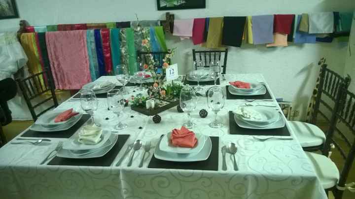 Mi degustacion!!!  Y ayuda para el color de servilletas  - 3