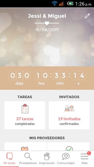 ¿Cuántos días faltan para tu día B? - 1