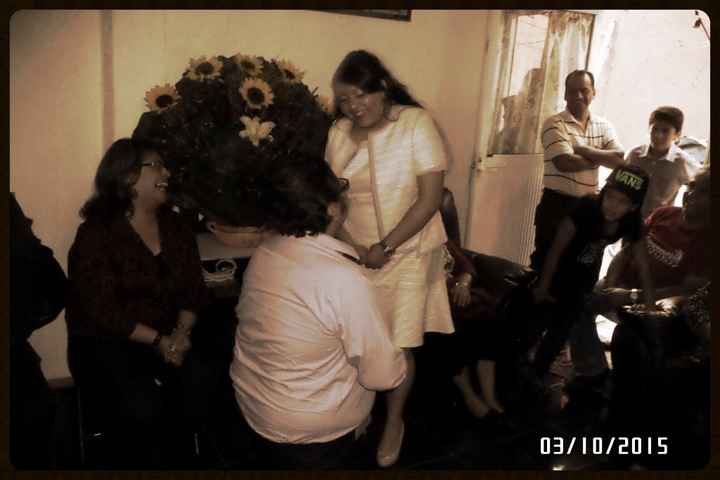 Pedida de la novia ante mi familia