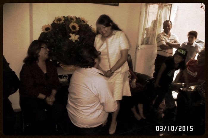 Pedida de la novia ante mi familia
