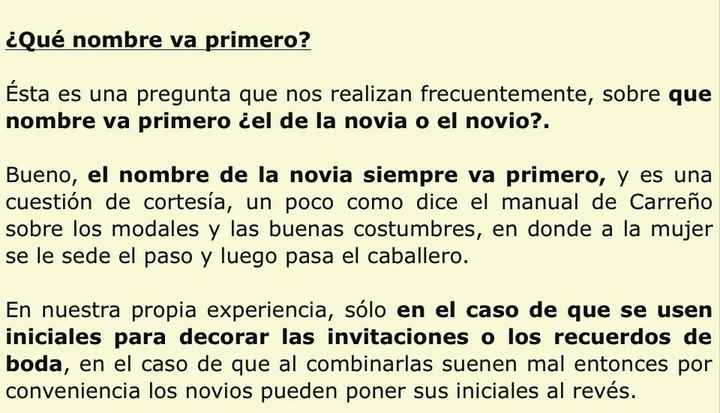 Que nombre va primero? - 1