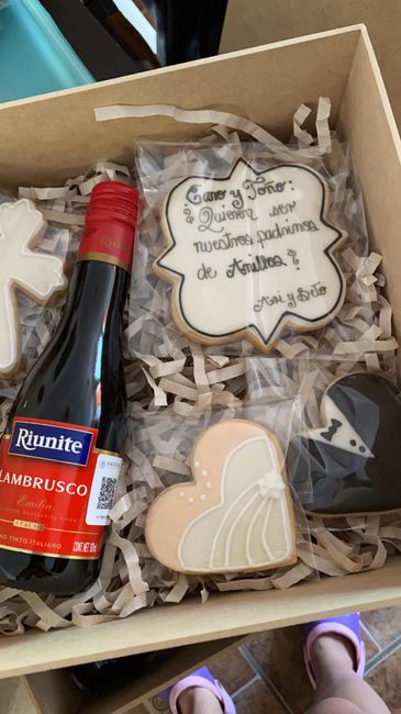 Así quedaron los detalles para nuestros padrinos. 