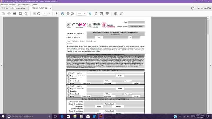 Formato de solicitud