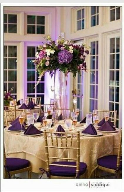 Combinación de colores en morado/lila y plata - 1