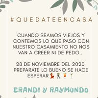 Boda pospuesta - invitación digital - 1