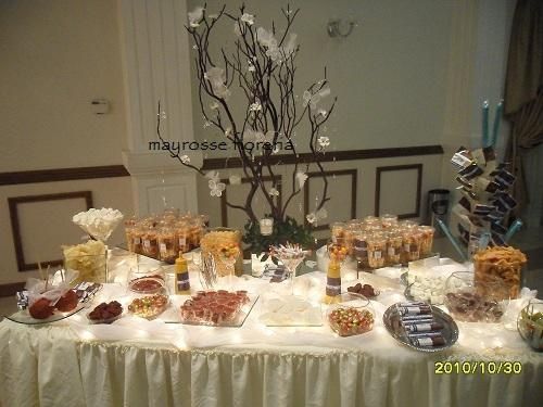 Mesa de dulces para invierno