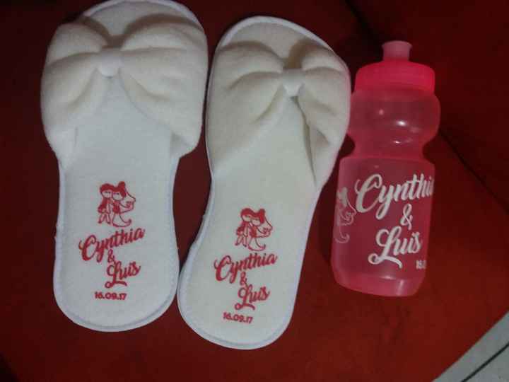 Pantuflas y cilindro