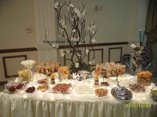 Mesa de dulces para invierno