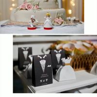 el pastel y detalles