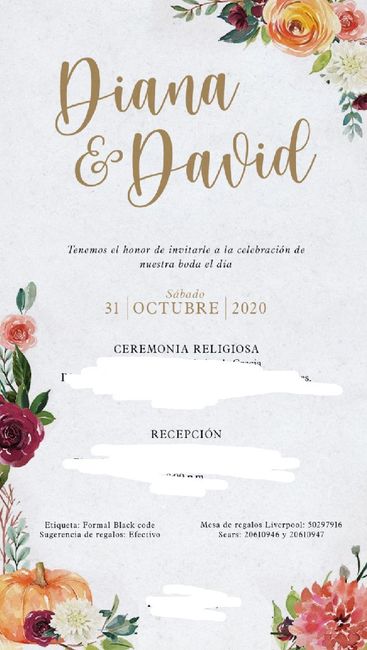 Qué tipo de invitación - 1