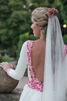 Vestido con encajes tipicos Mexicanos