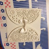 Invitación con moño
