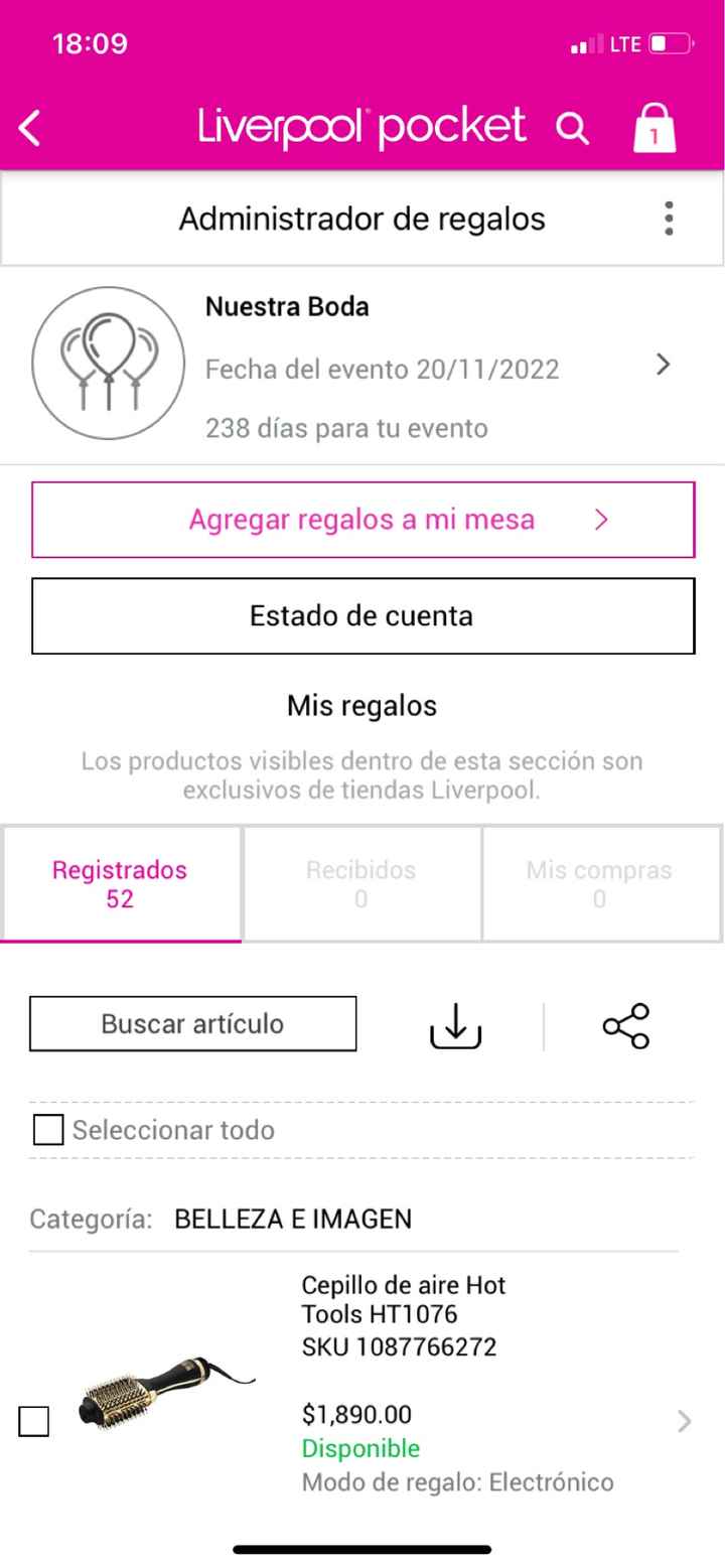 Mesa de viaje en lugar de mesa de regalos - 1