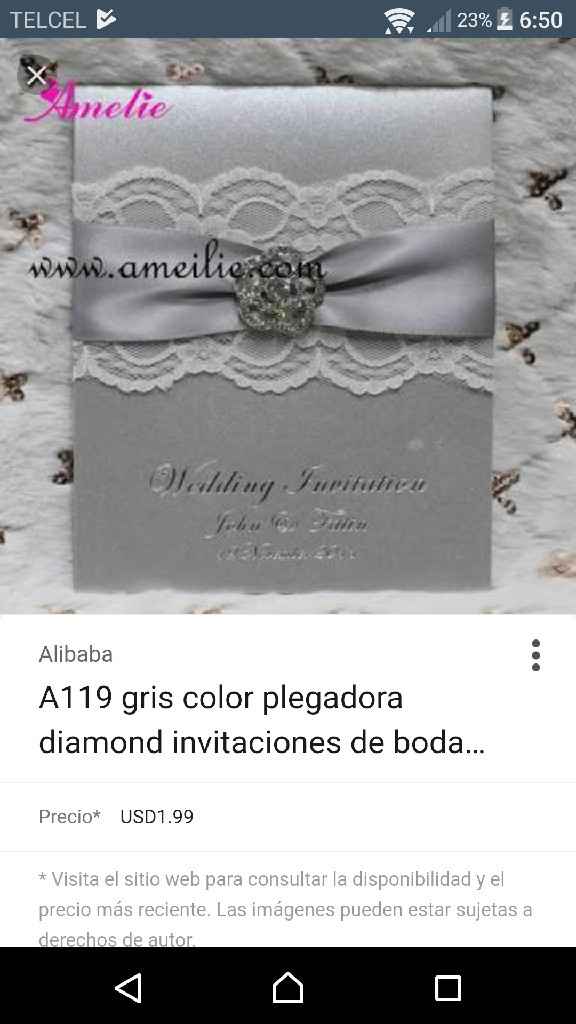 Qué le hace falta a mi invitación??? - 1