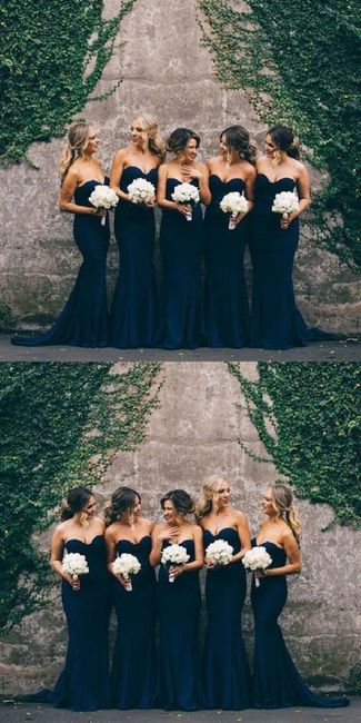 Colores: Vestidos azules para tus damas de honor 7