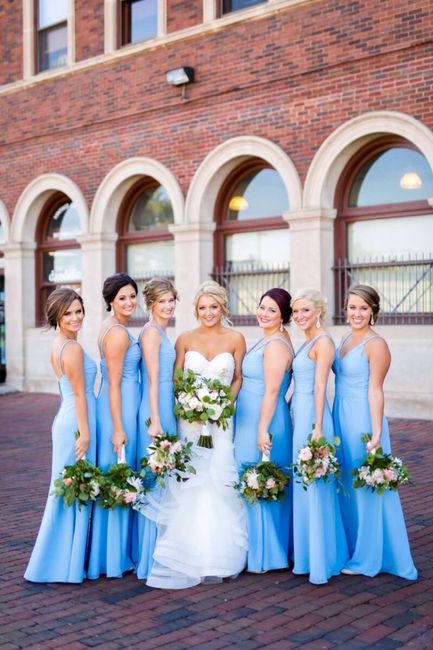 Colores: Vestidos azules para tus damas de honor 9