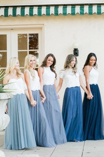 Colores: Vestidos azules para tus damas de honor 3