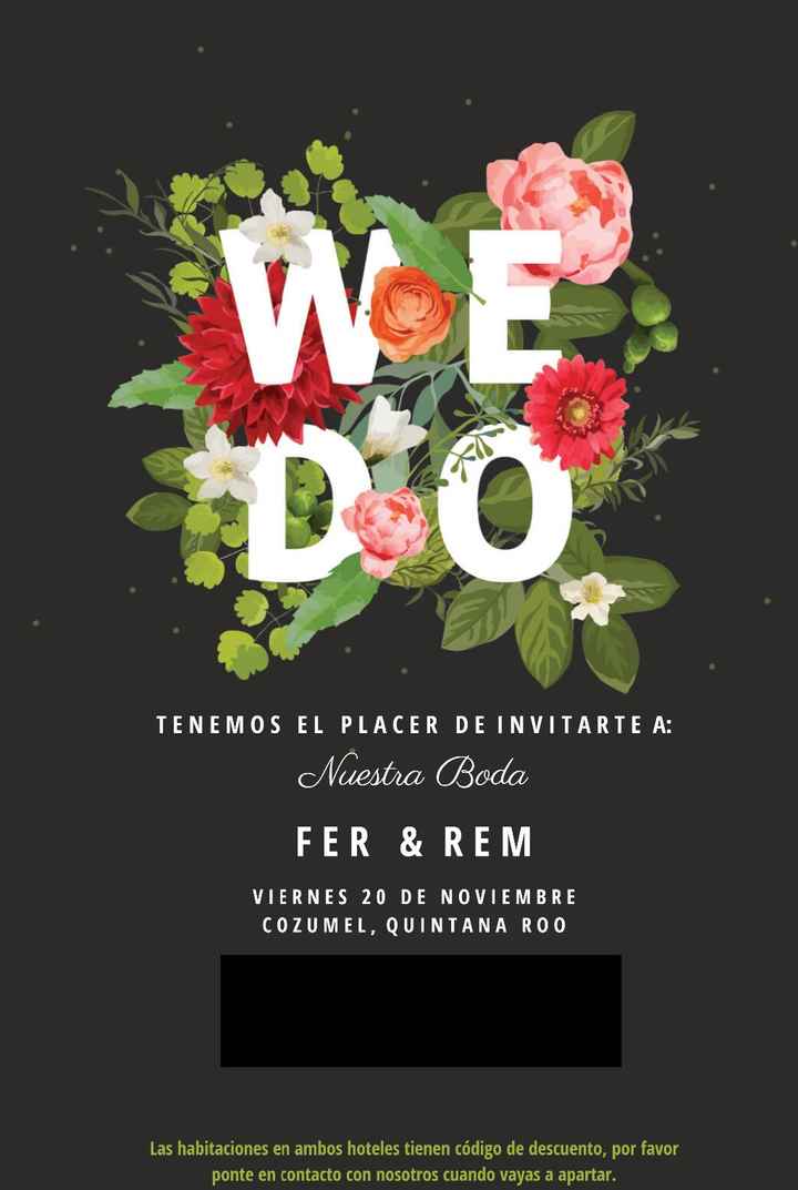 Invitación Boda