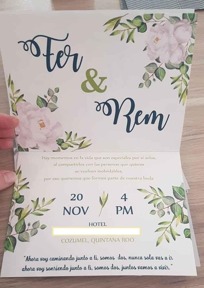 ¿Como serán sus invitaciones? ustedes las harán? - 4