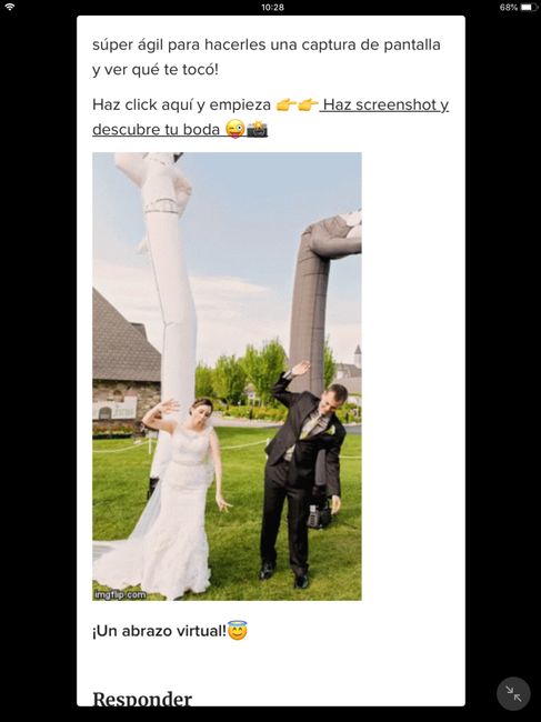 ¡Haz screenshot y descubre tu boda! 😜📸 2
