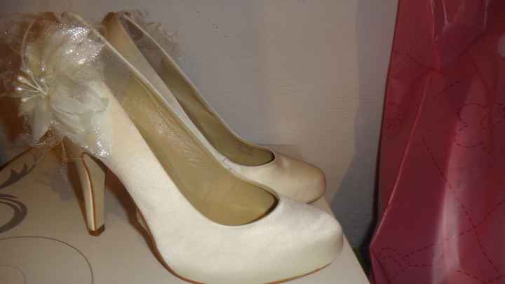 los zapatos con los que caminare hacia el altar