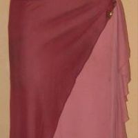 Vestido vino y rosa