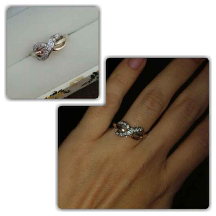  ¿blanco o amarillo? Anillo de compromiso - 1