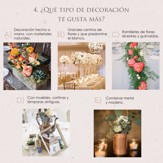 ¿Cuál es tu estilo de boda? (test) ✍🏻 5
