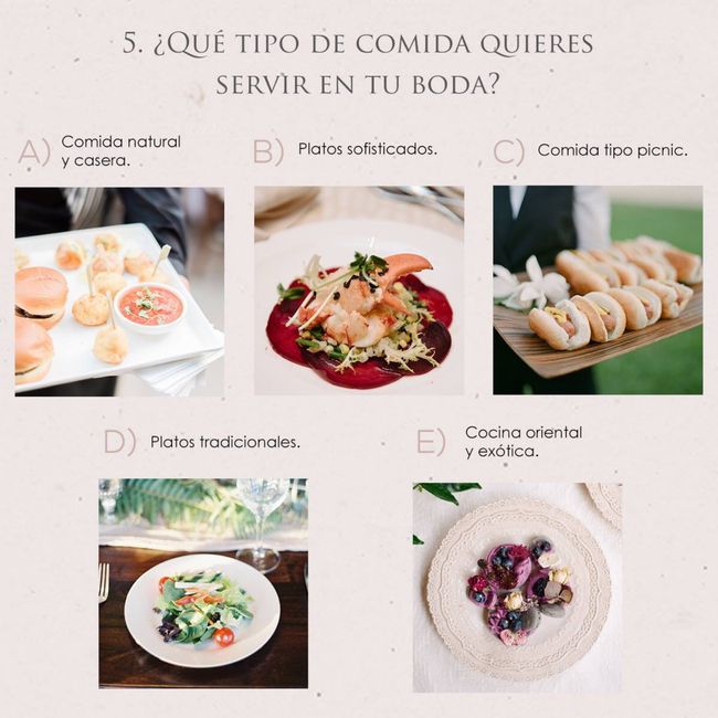 ¿Cuál es tu estilo de boda? (test) ✍🏻 6