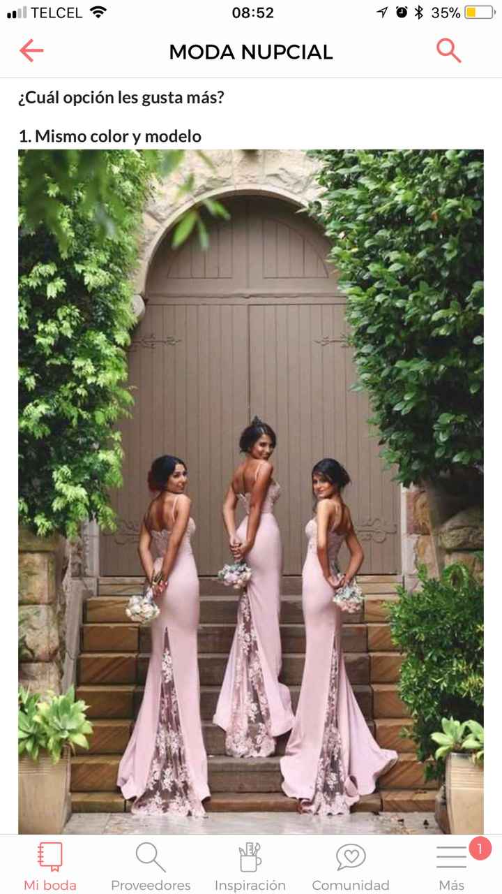 Pasarela Nupcial: Look de las damas - 1