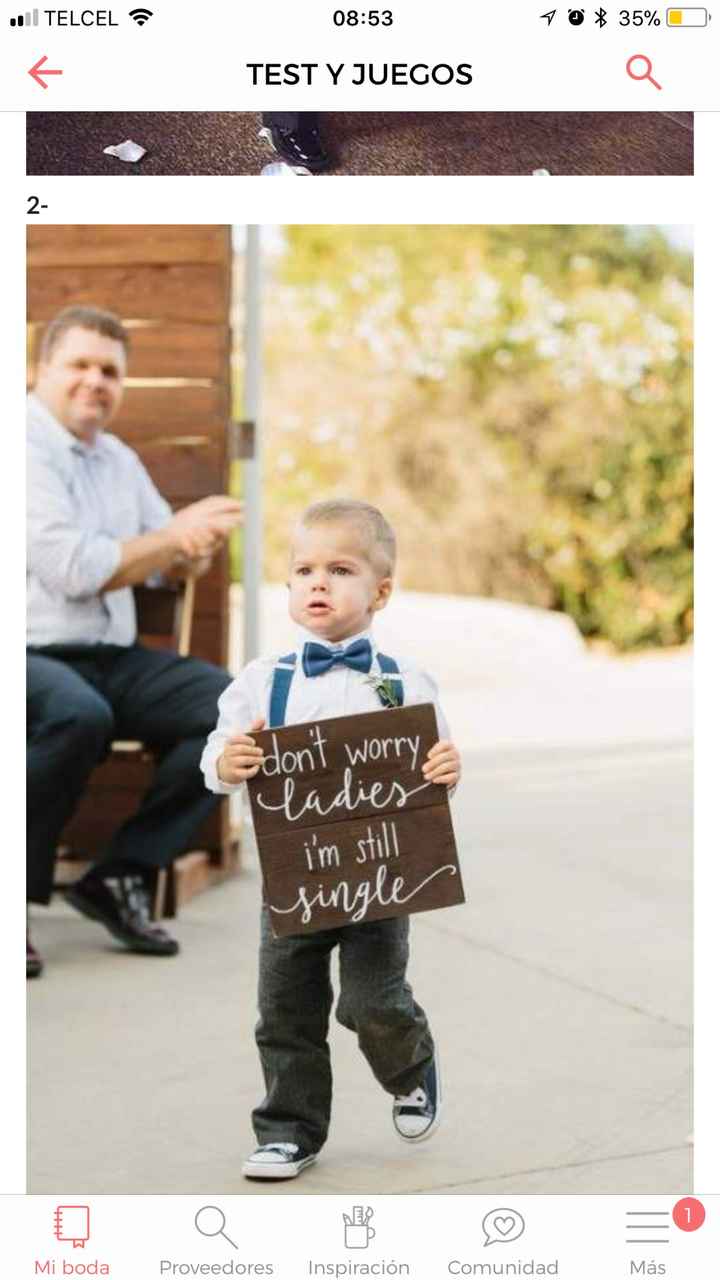 Pasarela Nupcial: Look del pajecito - 1