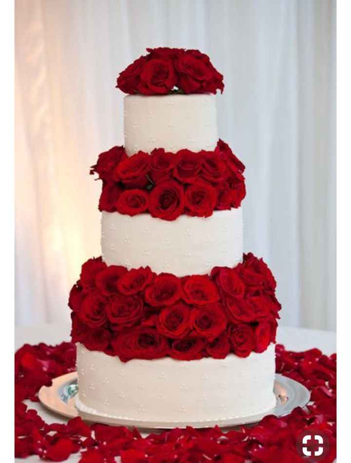  🎂 10 Pasteles para boda color rojo 🔴 - 5
