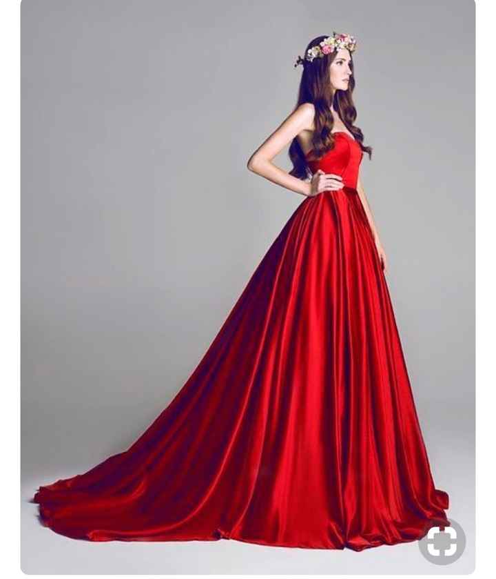  😍👗 7 Vestidos de novia rojos 🔴 - 2