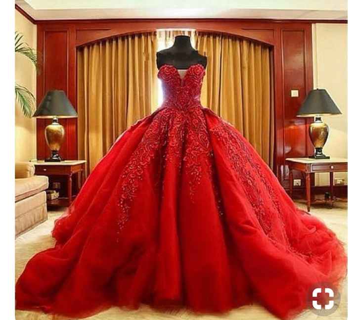  😍👗 7 Vestidos de novia rojos 🔴 - 4