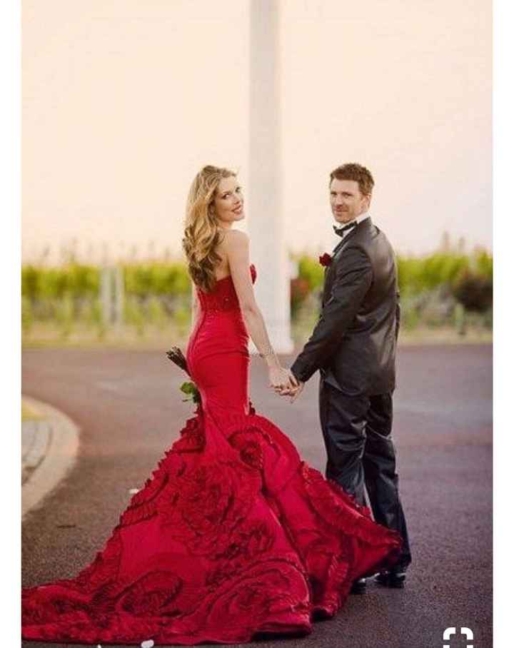  😍👗 7 Vestidos de novia rojos 🔴 - 5