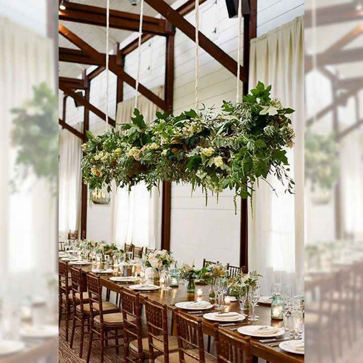 🌺🌾 Flores suspendidas en la boda 💐 - 2