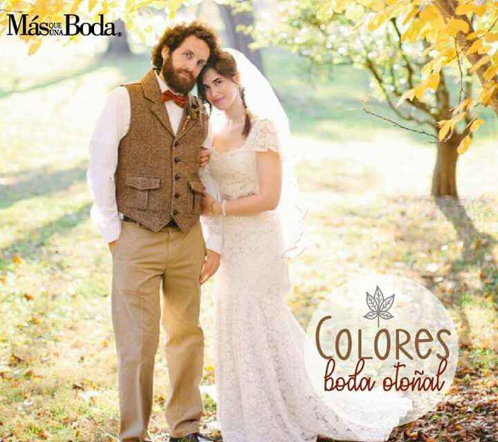 Colores para boda en otoño - 1