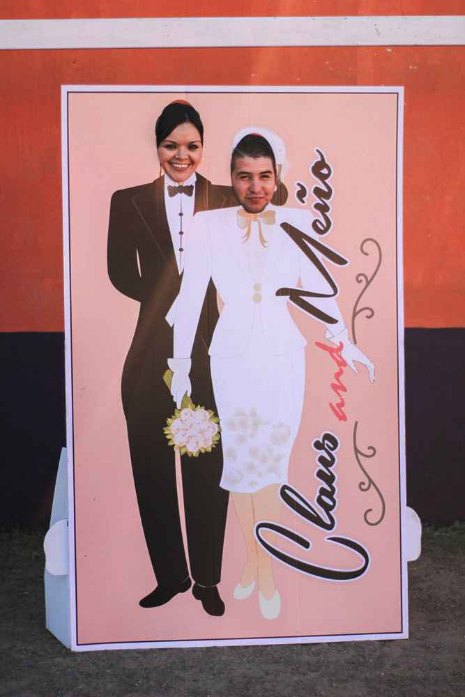 Para las fotos de los invitados.
